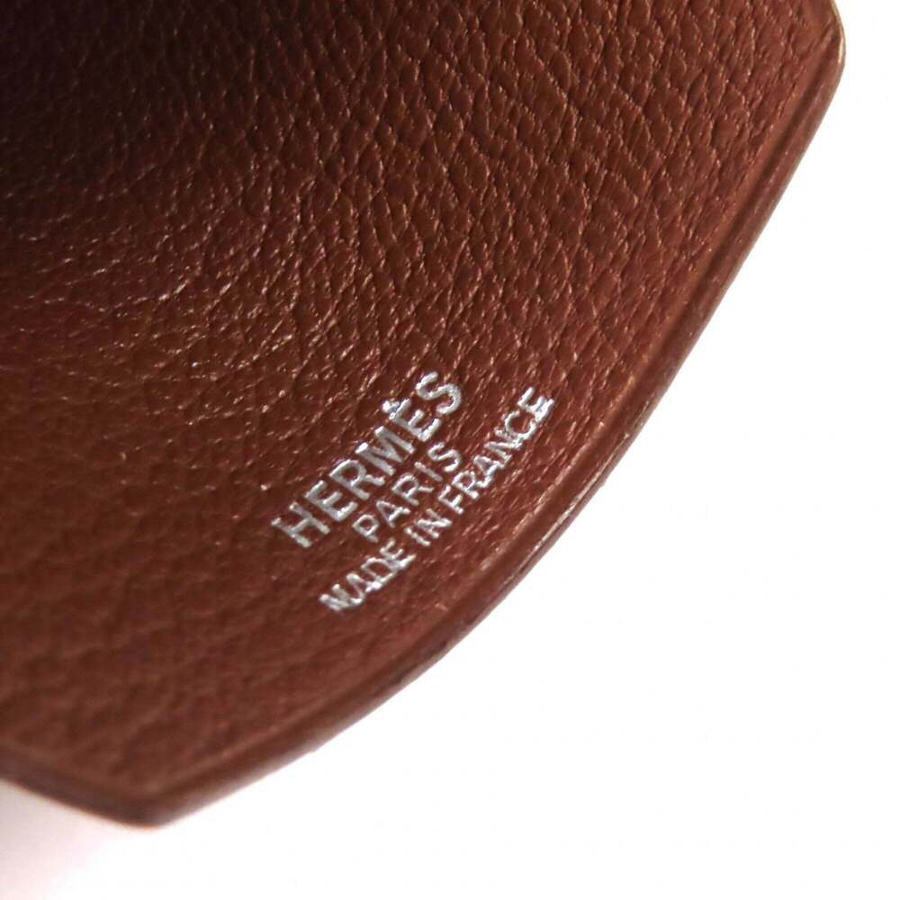 HERMES Vintage Margiela Era Leather Clochette Necklace, Brown, □C Stamp, Made... - Picture 7 of 11